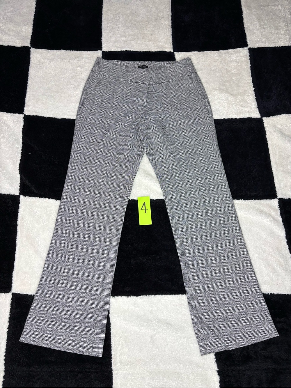Ann Taylor Factory Gray Glen Plaid Trousers